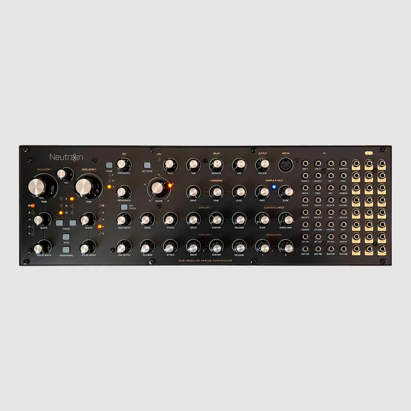 Behringer Neutron fitted with the black and gold panel